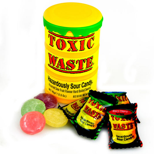 Toxic Waste Hazardously Sour Candy Yellow 42g